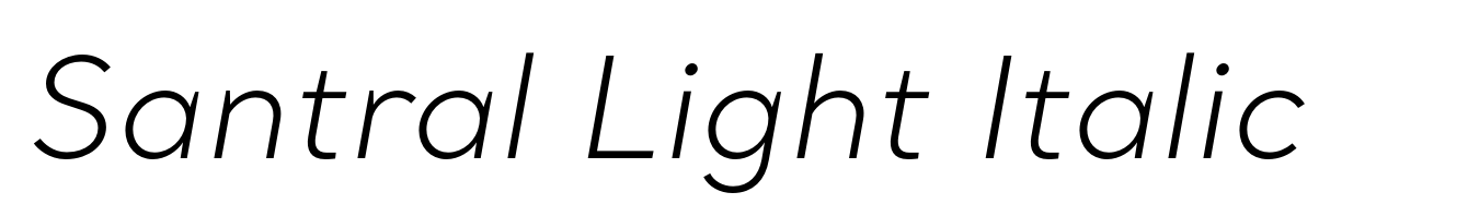 Santral Light Italic
